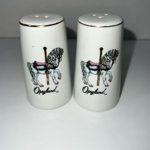 Opryland Salt and Pepper Shakers with Carousel Design